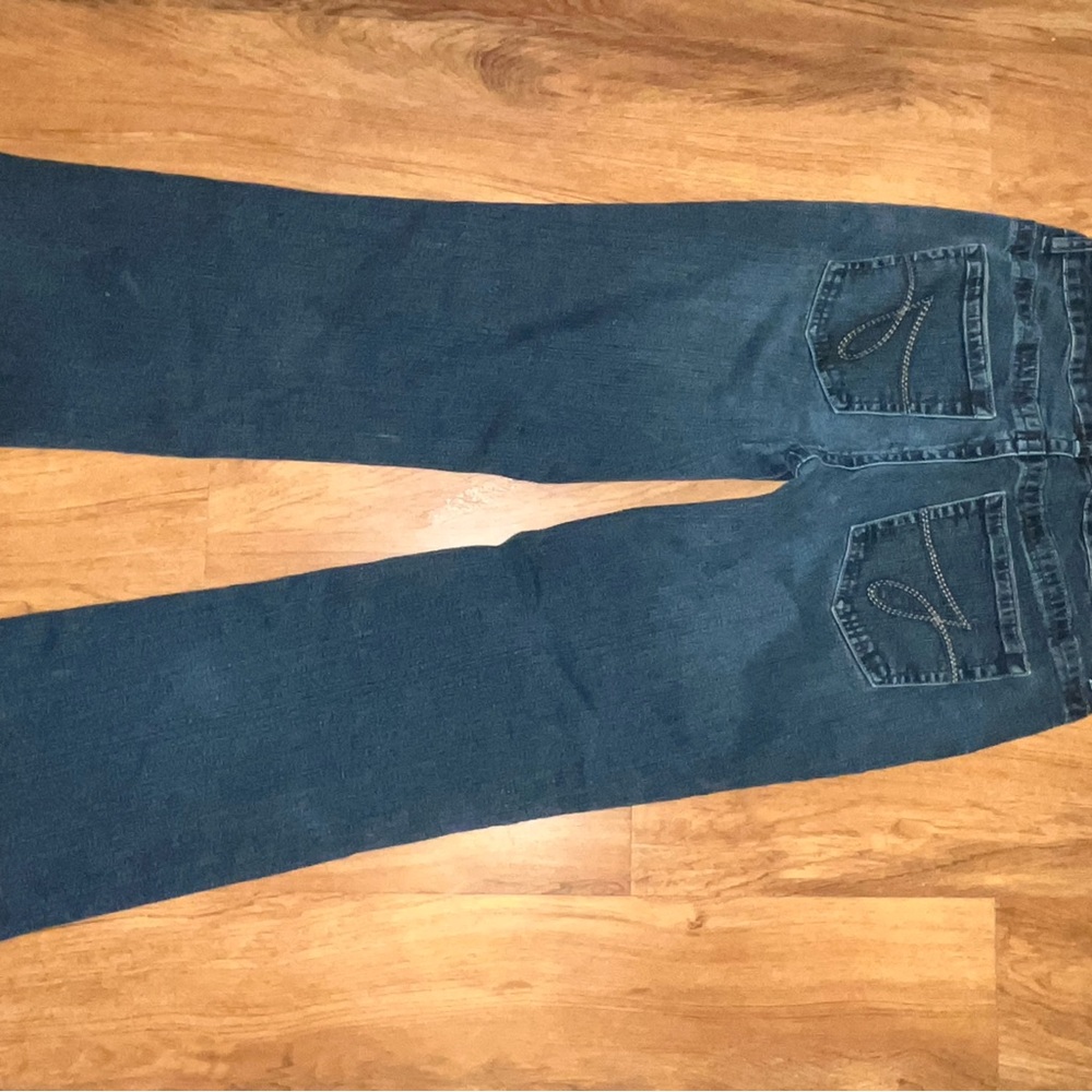 2 pairs JAG Jeans - White and Blue Denim Straight/Wide Leg - Size 10 - Picture 5 of 10